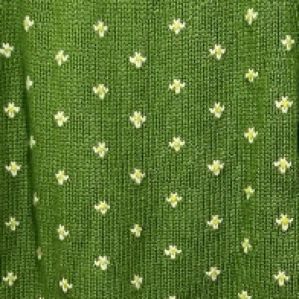 J. Crew Hand knit Fair Isle Crew Neck Sweater Angora Cashmere Wool Blend Green L - Picture 8 of 9